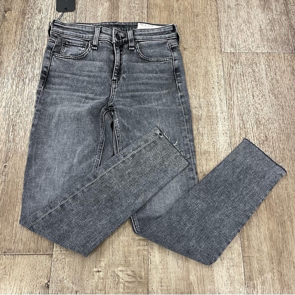 Rag & Bone Cate Mid Rise Skinny jeans in Black Sage - Picture 4 of 5